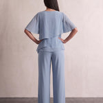 Evening Two-Piece Set, back view, full length