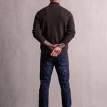 Funnel Neck Sweatshirt, back view, full length