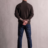 Funnel Neck Sweatshirt, back view, full length