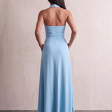 Halter Maxi Dress, back view, full length