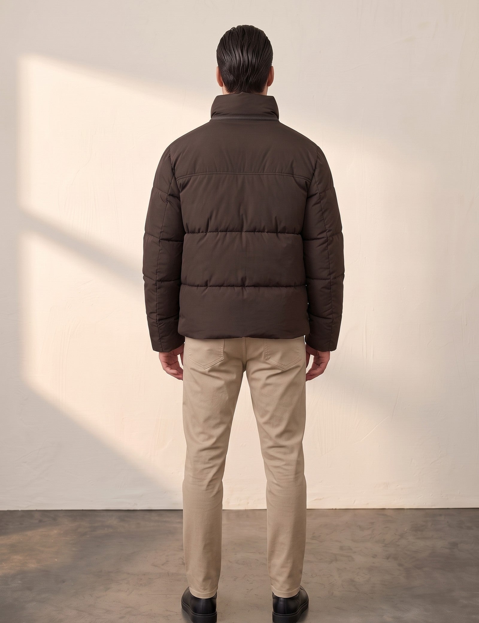 Padded Jacket, back view, full length