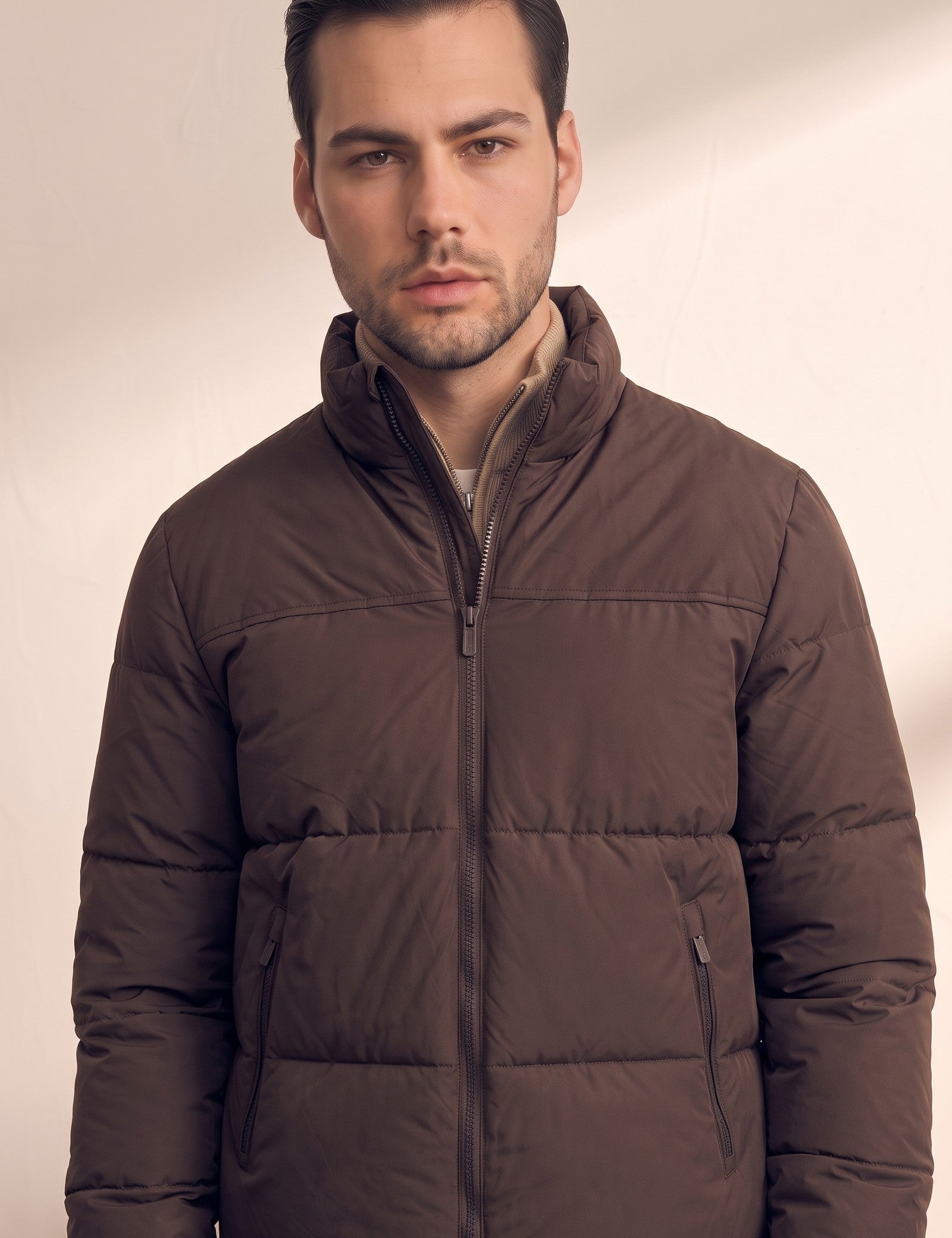 Padded Jacket, close-up of the upper body