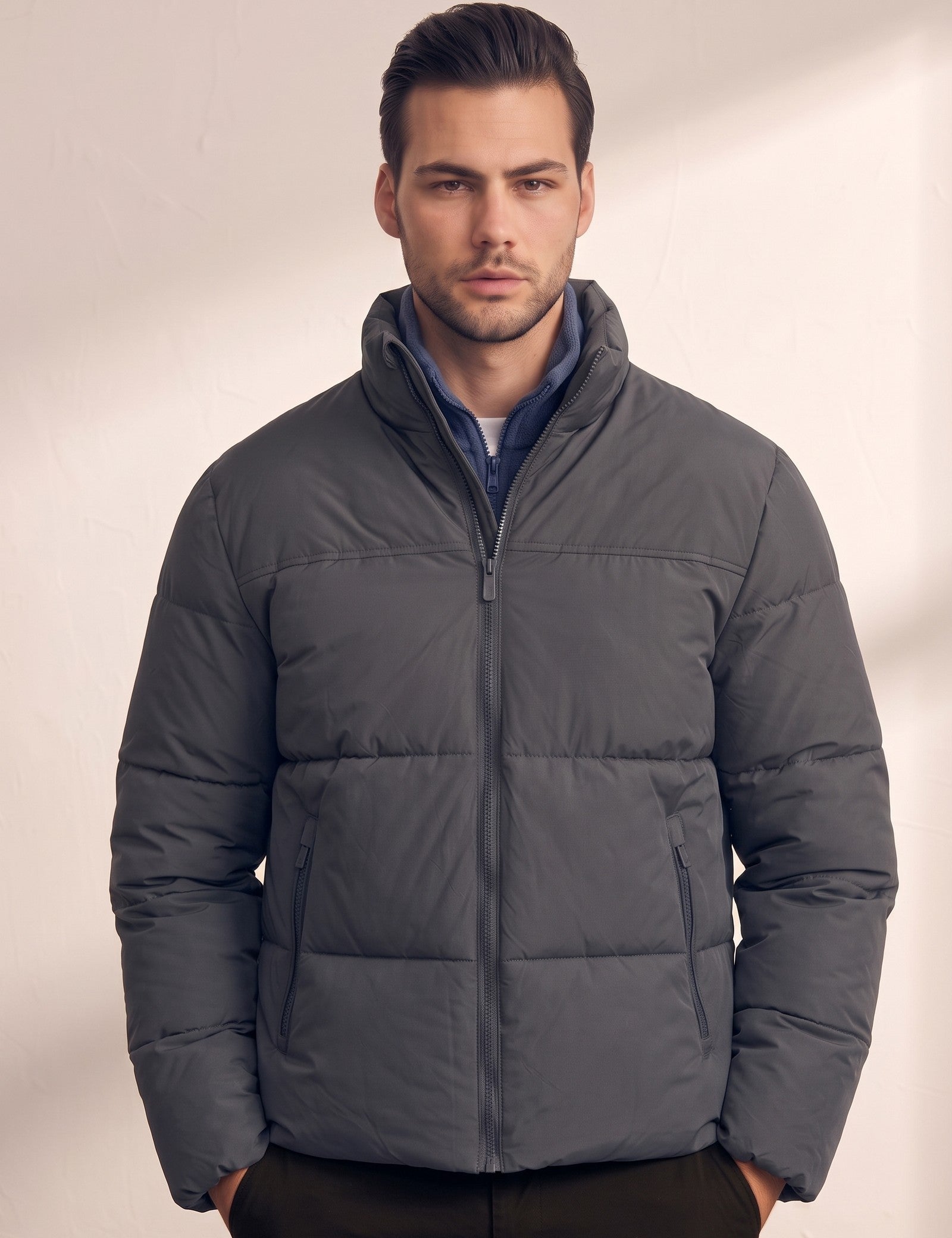 Padded Jacket, close-up of the upper body