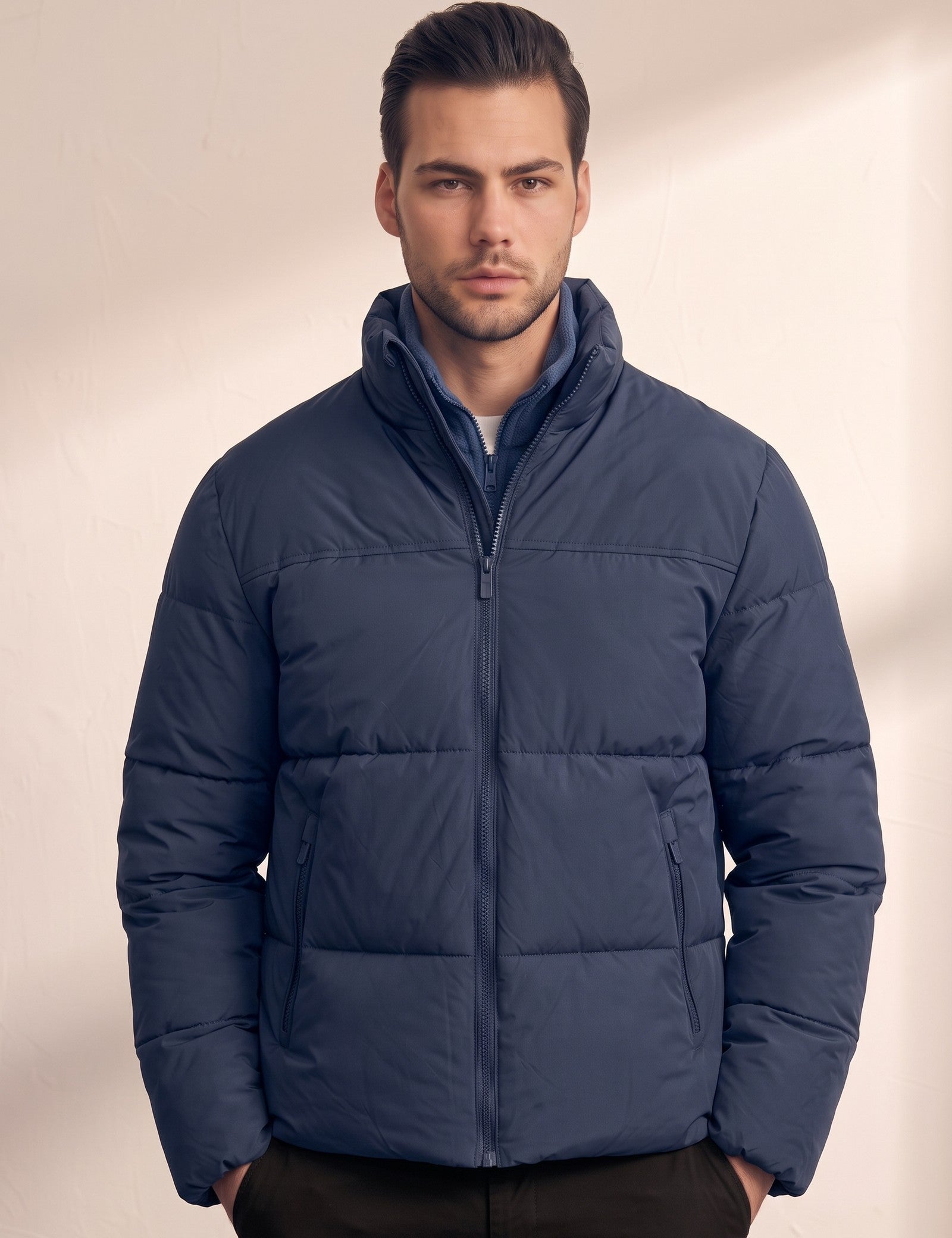 Padded Jacket, close-up of the upper body