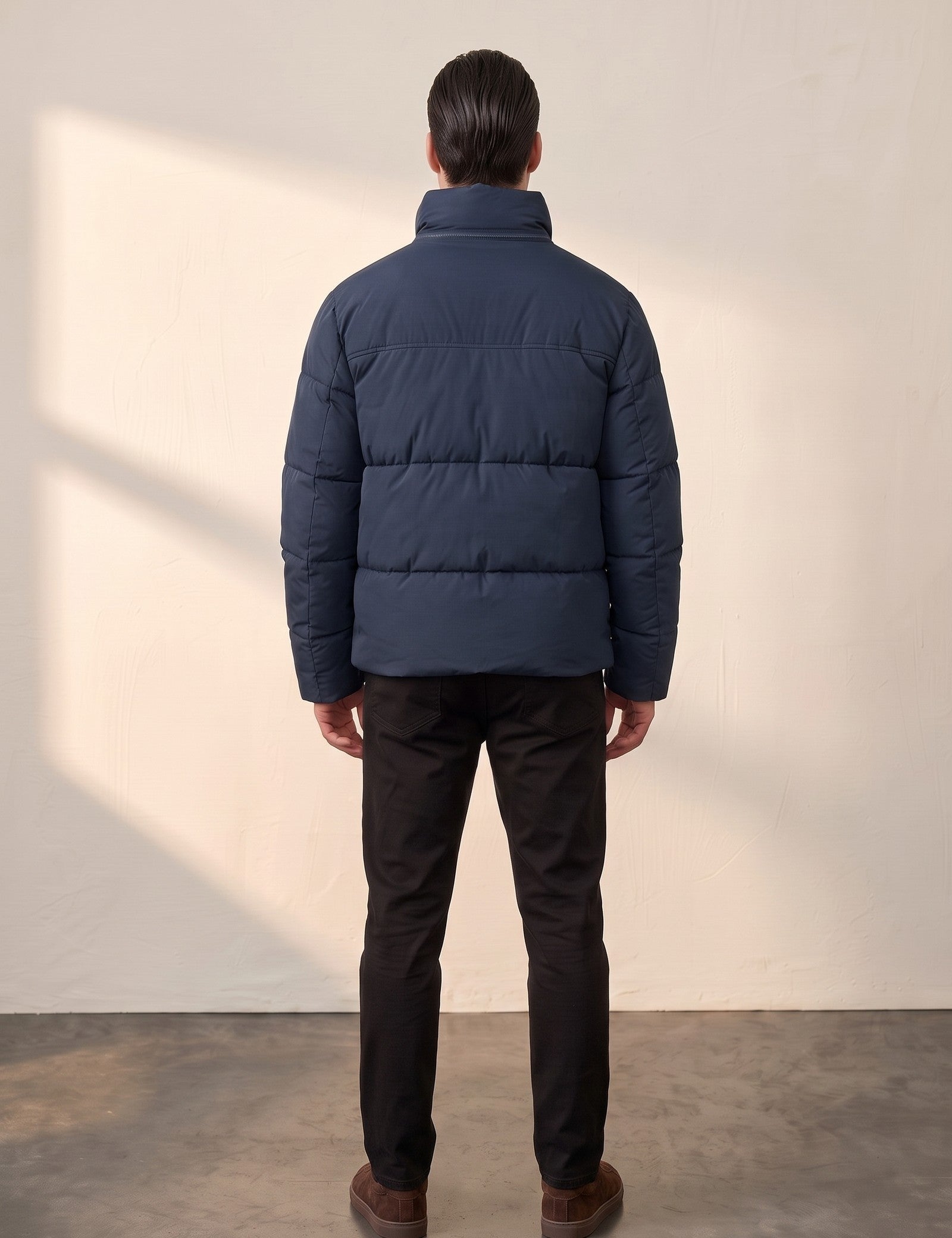Padded Jacket, back view, full length