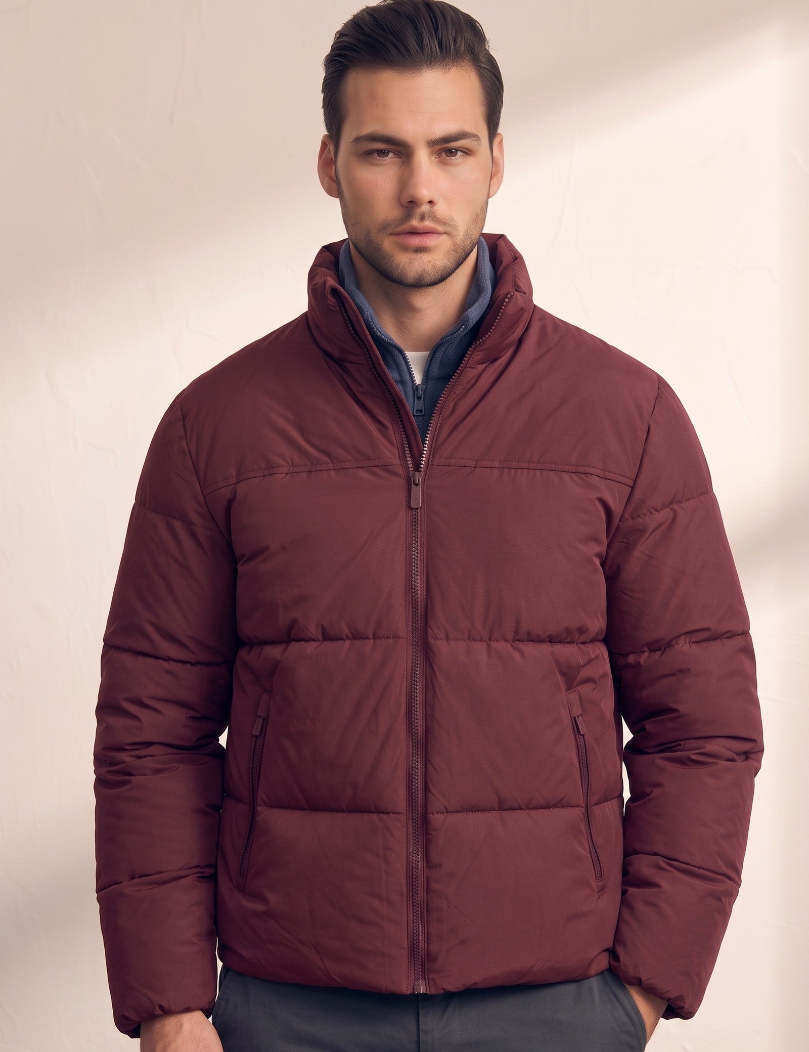 Padded Jacket, close-up of the upper body