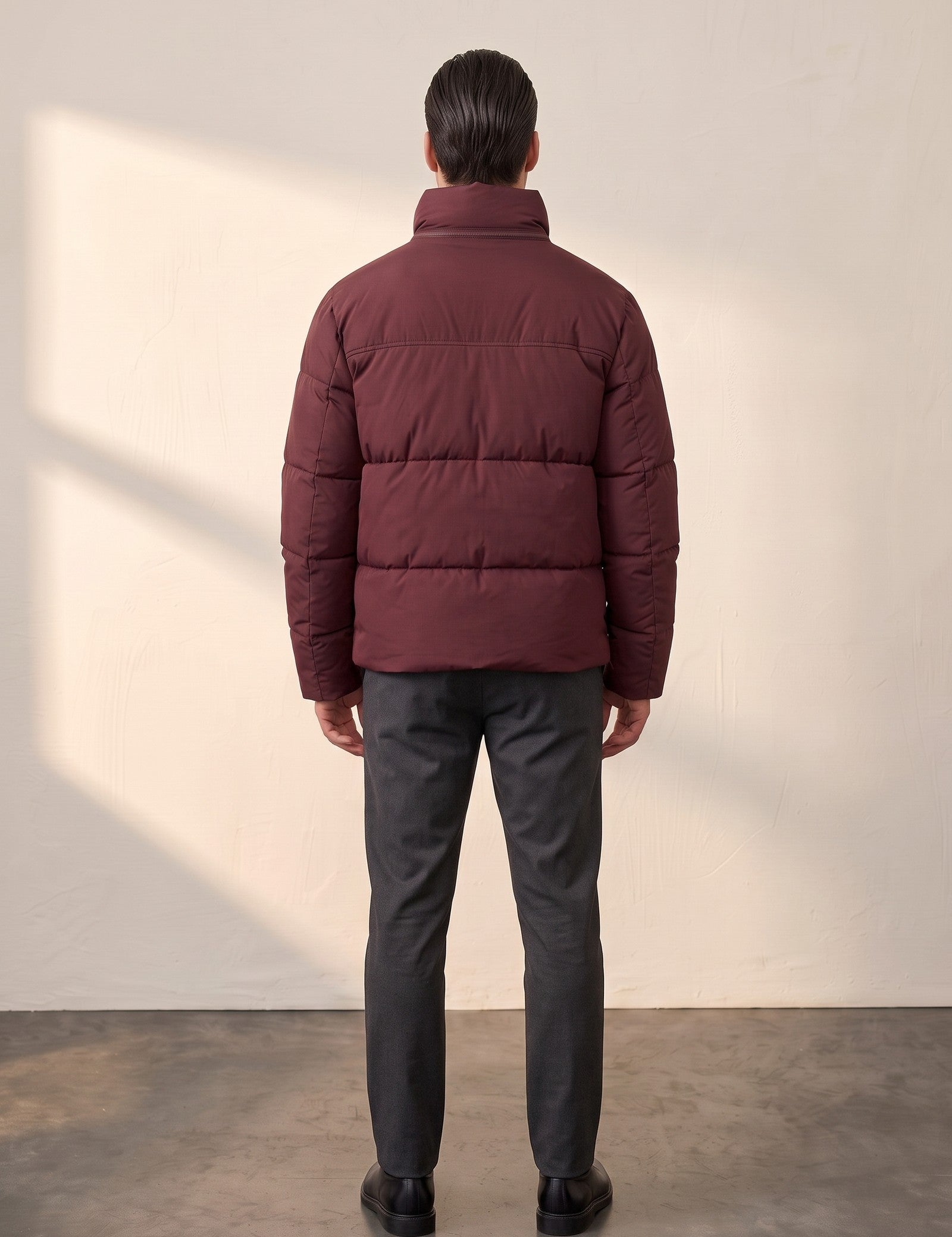 Padded Jacket, back view, full length
