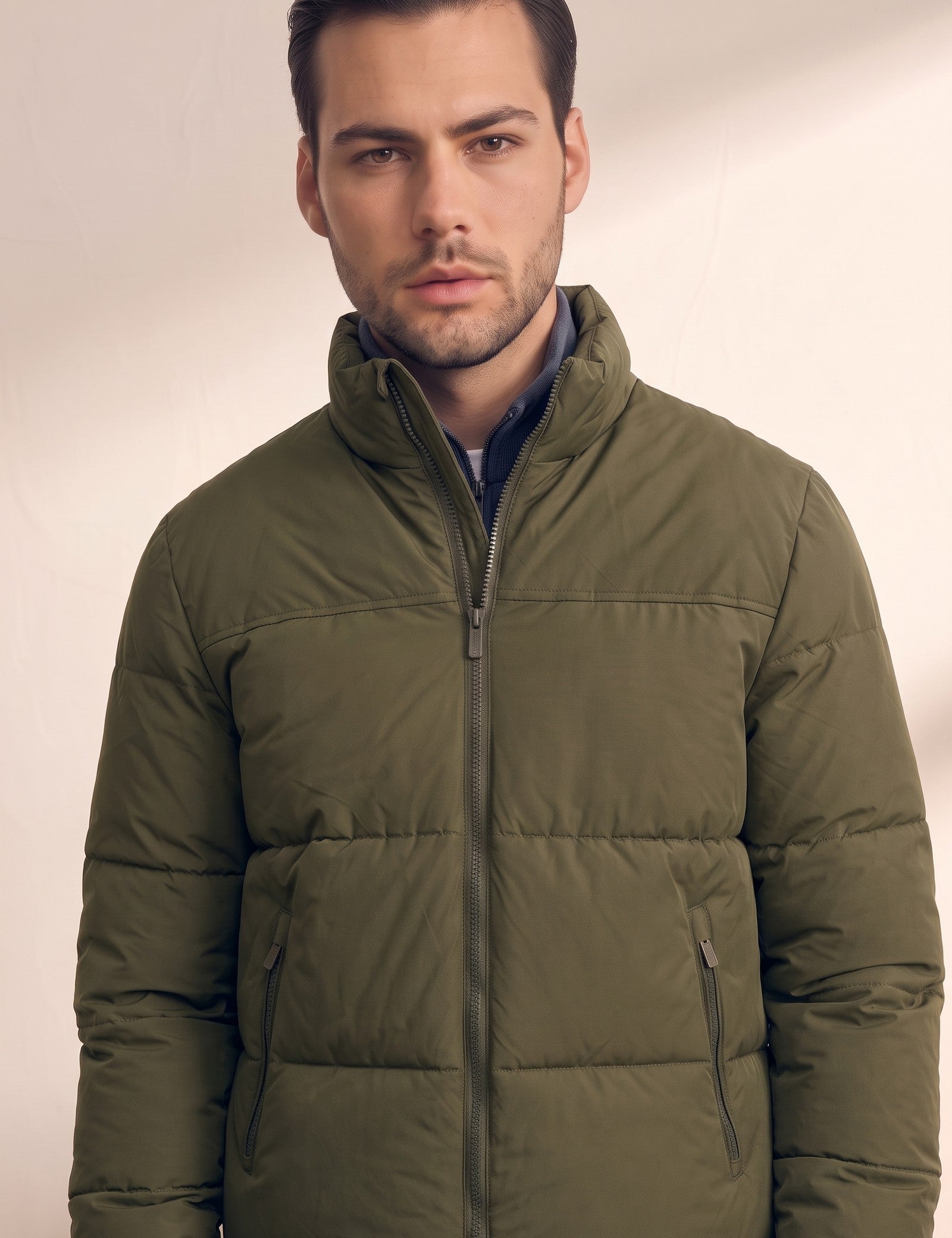 Padded Jacket, close-up of the upper body