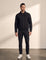 Men's Chevron Textured Harrington Jacket, front view, full length