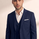 Men's Classic Three-Piece Formal Suit, close-up of the upper body