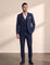 Men's Classic Three-Piece Formal Suit in Navy, front view, full length