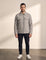 Men's Collared Zip-Through Jacket with Chest Pockets, front view, full length