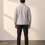 Men's Collared Zip-Through Jacket with Chest Pockets, back view, full length