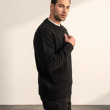Men's Crew Neck Jumper, side view, full length