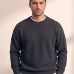 Men's Crew Neck Jumper, close-up of the upper body