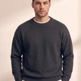 Men's Crew Neck Jumper, close-up of the upper body
