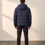 Men's Heavyweight Down Puffer Jacket, back view, full length