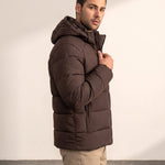 Men's Heavyweight Down Puffer Jacket, side view, full length