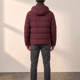 Men's Heavyweight Down Puffer Jacket, back view, full length