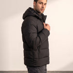 Men's Heavyweight Down Puffer Jacket, side view, full length