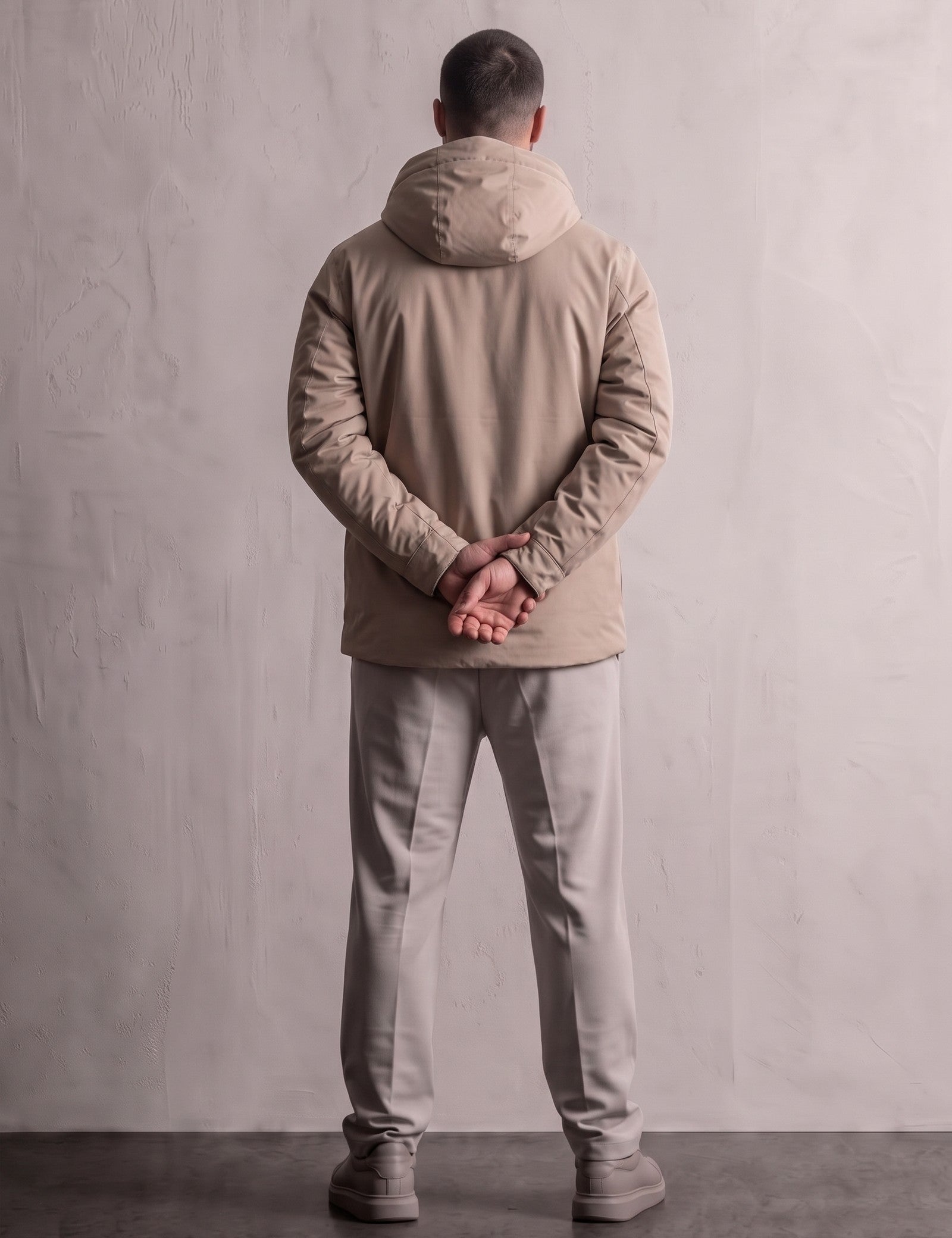 Men's Lightweight Padded Jacket, back view, full length