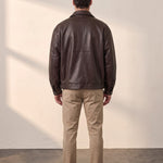 Men's Oversized Bomber Jacket, back view, full length