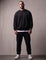 Men's Oversized Crew Neck Jumper, front view, full length