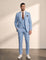 Men's Peak Lapel Three-Piece Suit with Waistcoat, front view, full length