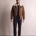 Men's Sherpa Collar Work Jacket, front view, full length