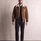 Men's Sherpa Collar Work Jacket, front view, full length