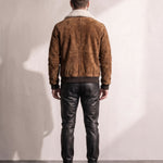 Men's Sherpa Collar Work Jacket, back view, full length