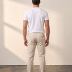 Men's Short Sleeve Henley T-Shirt, back view, full length