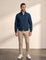 Men's Stand Collar Zip Bomber Jacket, front view, full length