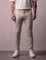 Men's Stone Slim Fit Tapered Chino Trousers, front view from the waist down.