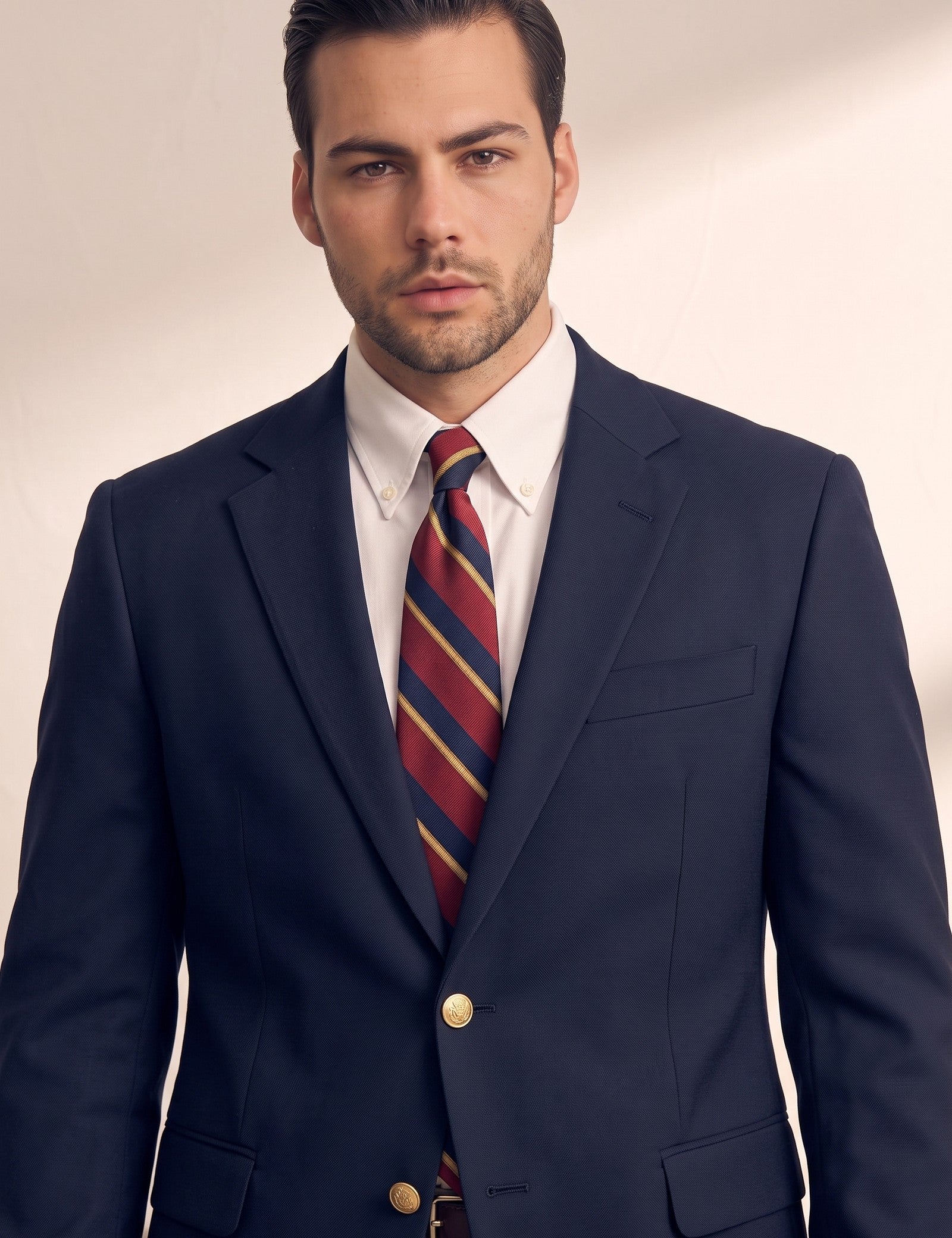 Men's Tailored Smart Blazer Jacket, close-up of the upper body