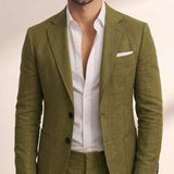 Men's Two-Button Blazer & Trouser Suit Set, close-up of the upper body