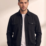 Overshirt, close-up of the upper body