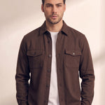 Overshirt, close-up of the upper body