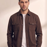 Overshirt, close-up of the upper body
