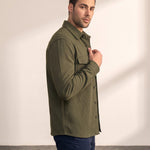 Overshirt, side view, full length