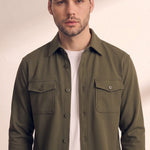 Overshirt, close-up of the upper body
