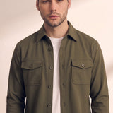 Overshirt, close-up of the upper body