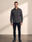 Overshirt in Dark Grey, front view, full length