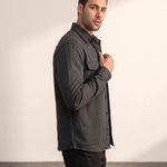 Overshirt, side view, full length