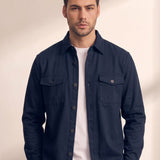 Overshirt, close-up of the upper body
