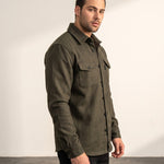 Overshirt, side view, full length