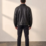 Oversized Bomber Jacket, back view, full length
