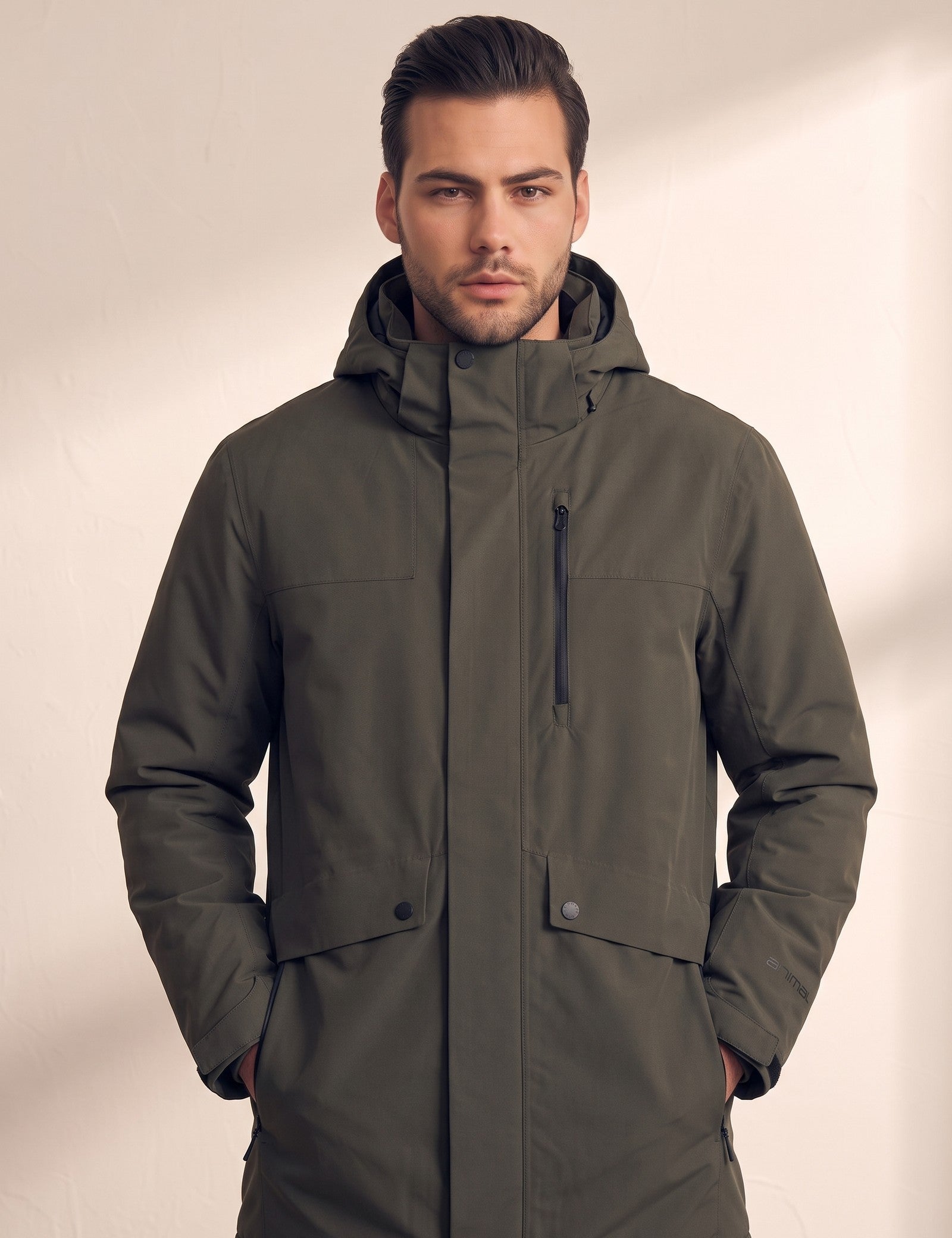 Parka, close-up of the upper body