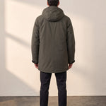 Parka, back view, full length