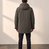 Parka, back view, full length
